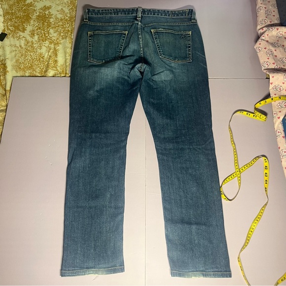 Agave Denim Size 34 No. 11 Denim Jeans Classic Fit Malibu Dark Broken Twill Flex - Picture 12 of 15